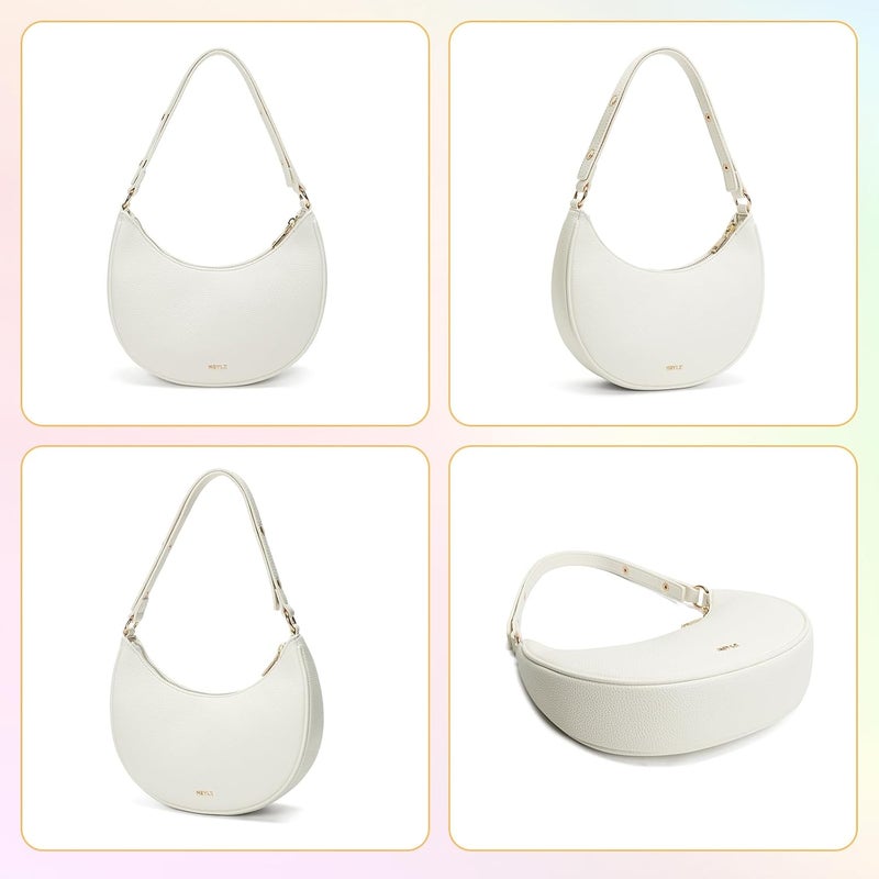 Keyli Shoulder Bag for Women Stylish Casual Clutch Purses for Women 3 Ways Adjust Strap Hobo Handbags with Zip Closure - Image 5